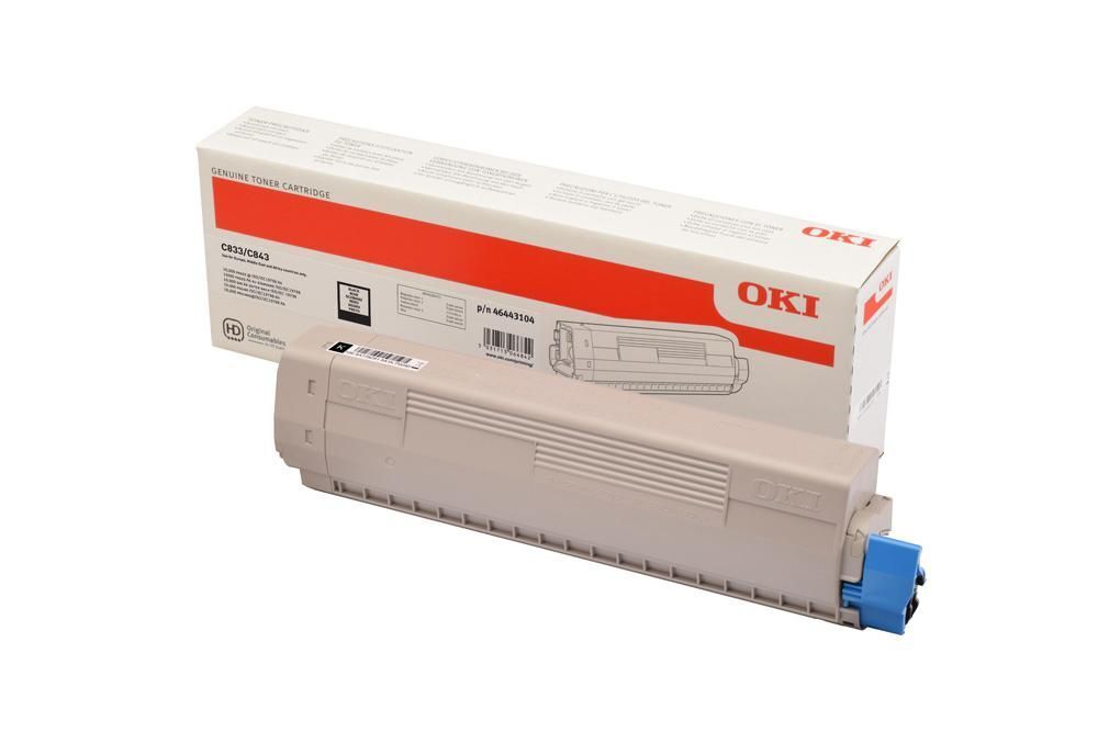 OKI tonercartridge 1 stuk(s) Origineel Zwart Grijs 46443104